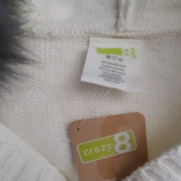 Crazy 8 Girls Button up Cardigan Sweater with Hood - Picture 3 of 3